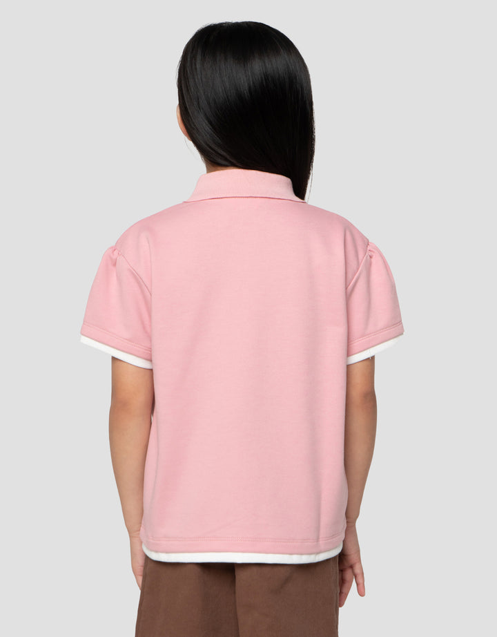 Little M 2In1 Kaos Polo Anak Perempuan