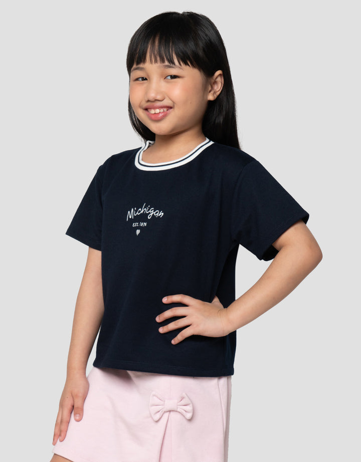 Little M Michigan Kaos Anak Perempuan