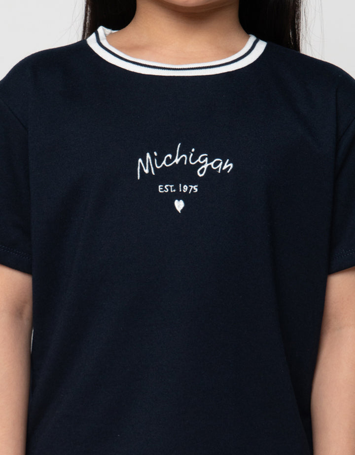 Little M Michigan Kaos Anak Perempuan