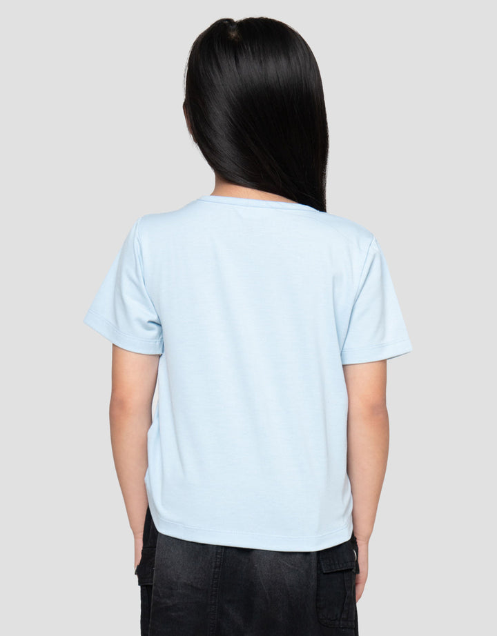 Little M Spandex Serut Kaos Anak Perempuan