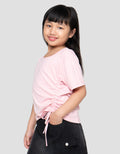 Little M Spandex Serut Kaos Anak Perempuan