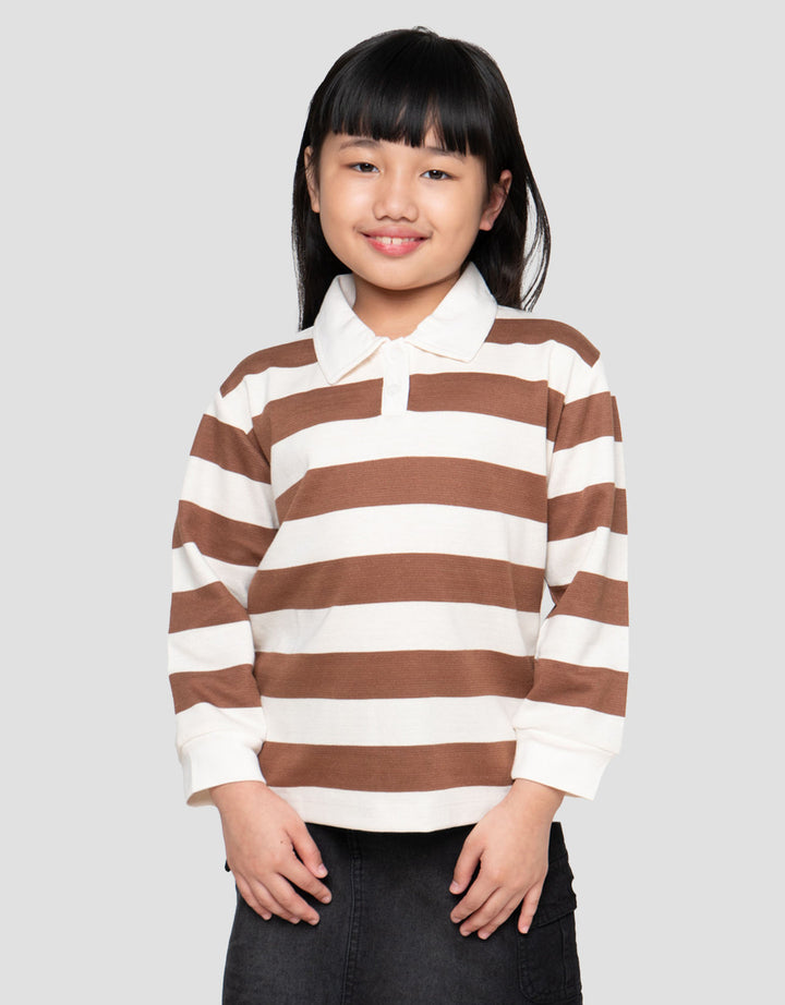 Little M Stripe Kaos Anak Perempuan