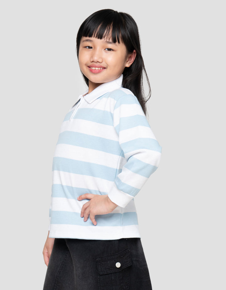 Little M Stripe Kaos Anak Perempuan