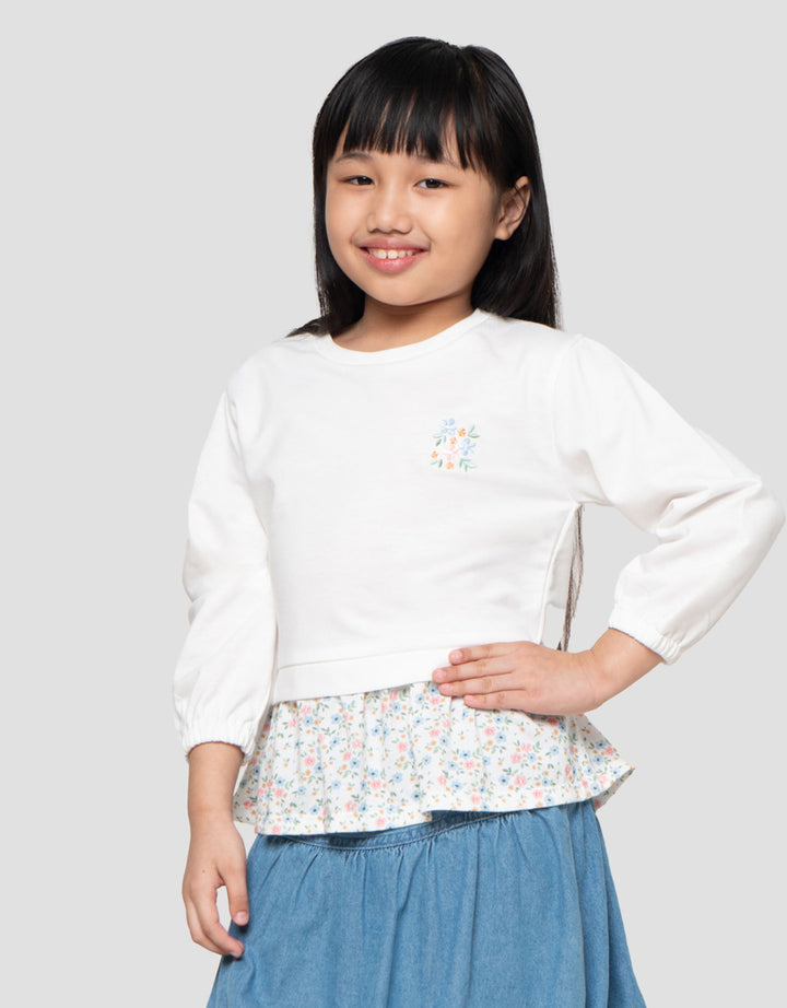 Little M Combi Aop Kaos Anak Perempuan