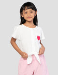 Little M Heart Pocket Kemeja Anak Perempuan