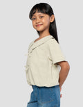 Little M Ss Blouse Kancing Pita Blouse Anak Perempuan