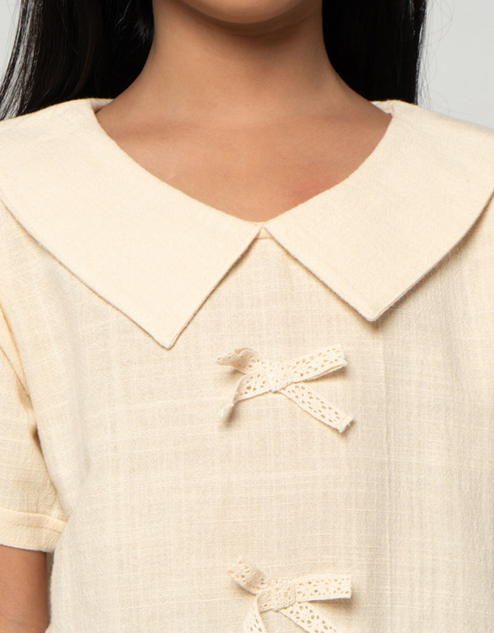 Little M Ss Blouse Kancing Pita Blouse Anak Perempuan