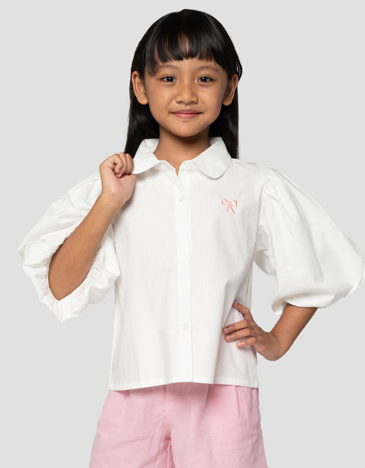 Little M Balon Bordir Blouse Anak Perempuan
