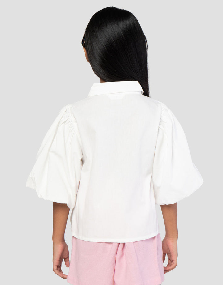 Little M Balon Bordir Blouse Anak Perempuan