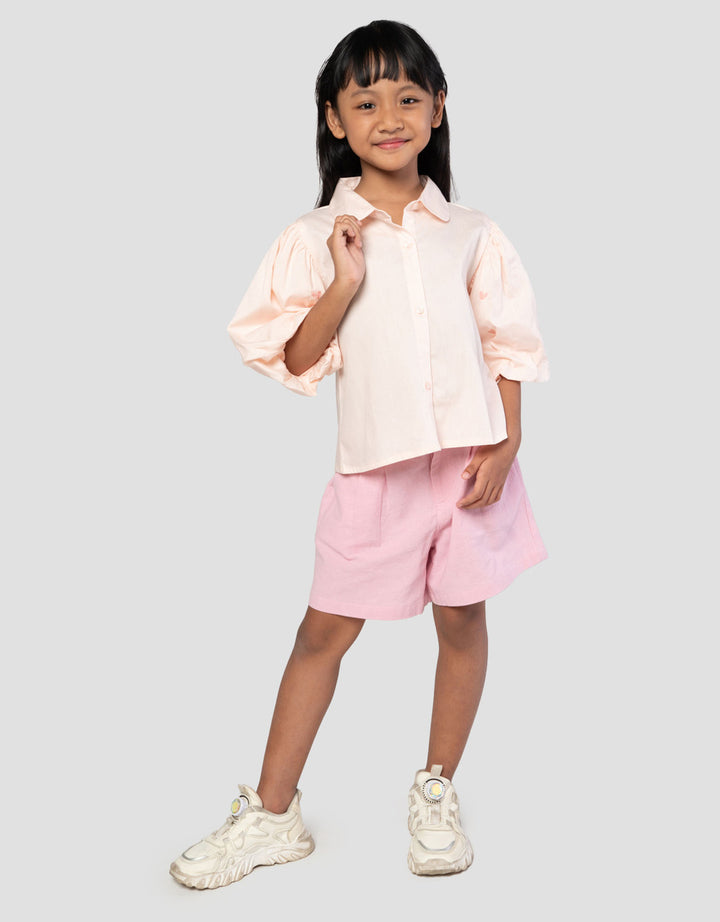 Little M Balon Bordir Blouse Anak Perempuan