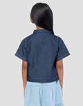 Little M Denim Look Blouse Anak Perempuan