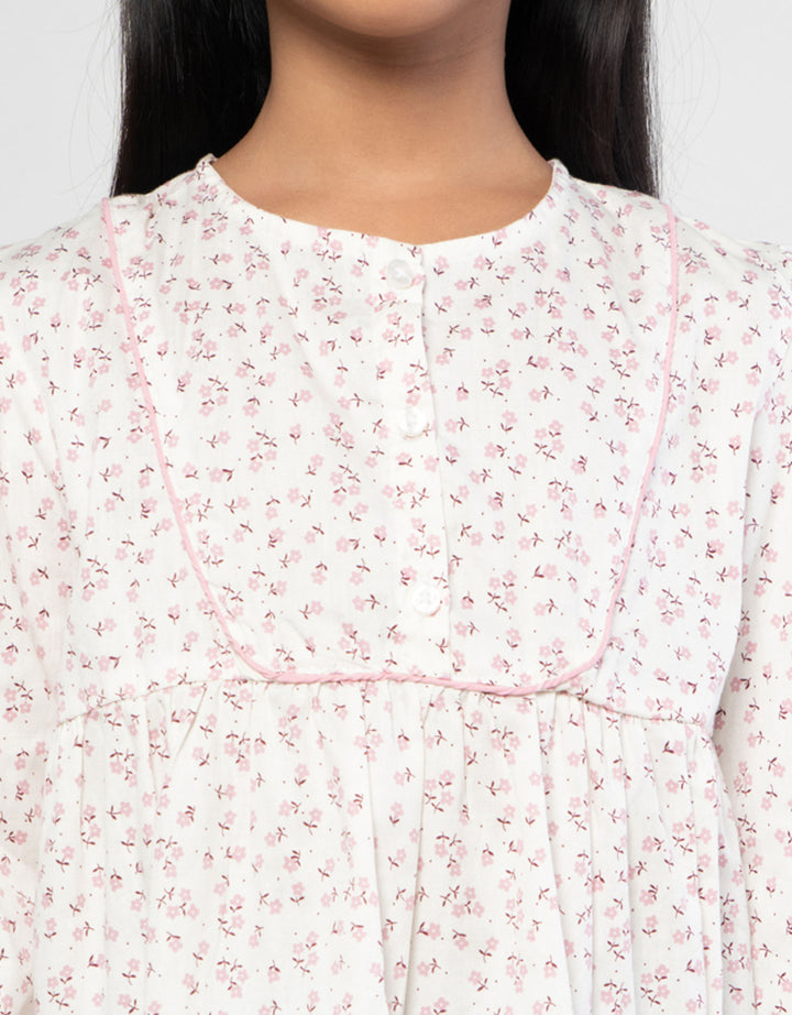 Little M Tunic Aop Flower Blouse Anak Perempuan