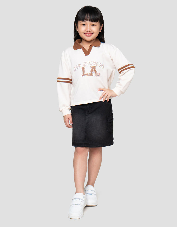 Little M Kerah La Sweater Anak Perempuan