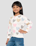 Little M Aop Heart Sweater Anak Perempuan