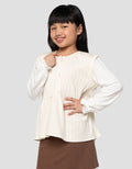 Little M Kombi Salur Tekstur 2 Sweater Anak Perempuan