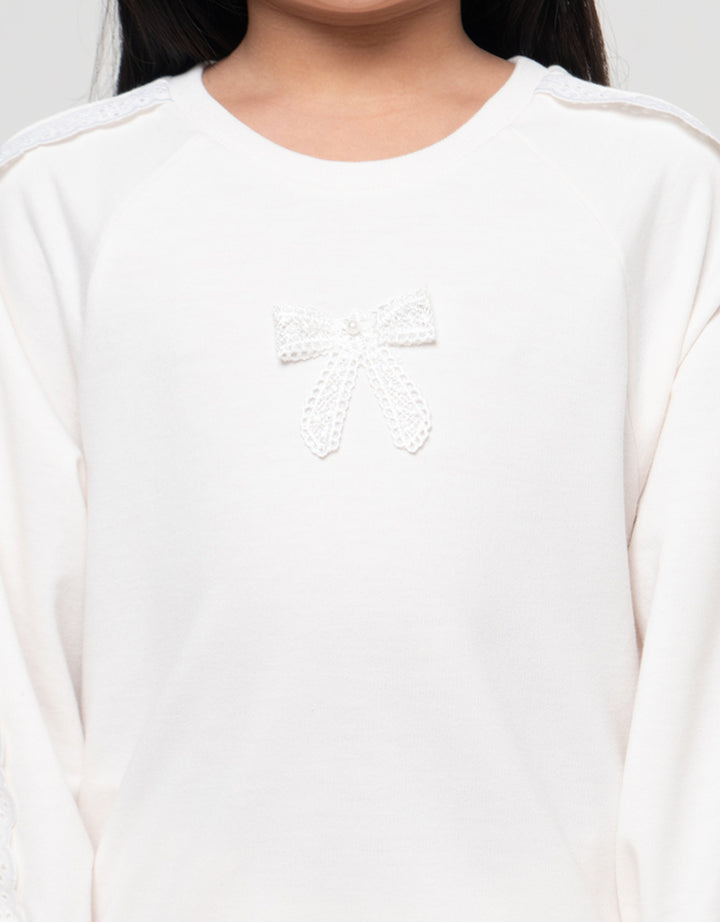 Little M Lace Sweater Anak Perempuan