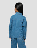 Little M With Pocket Jaket Denim Anak Perempuan