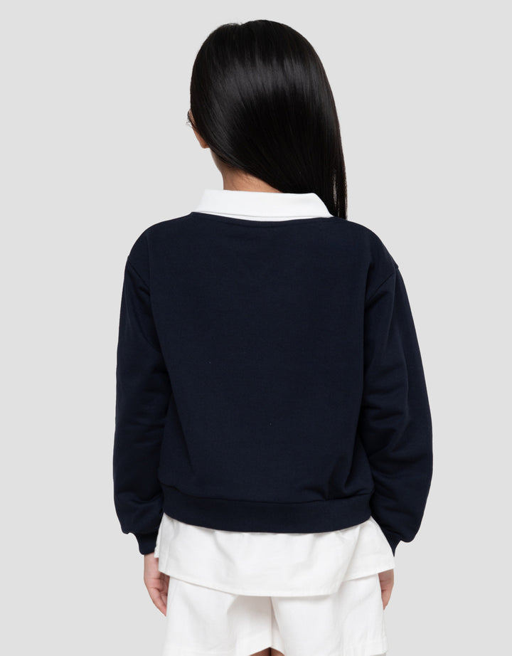 Little M Happiness Blooms Sweater Anak Perempuan