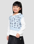 Little M 2In1 Loves Aop Print Sweater Anak Perempuan