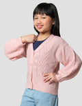 Little M Rajut Cable Cardigan Anak Perempuan