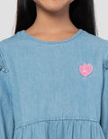 Little M Tier Dress Denim Anak Perempuan