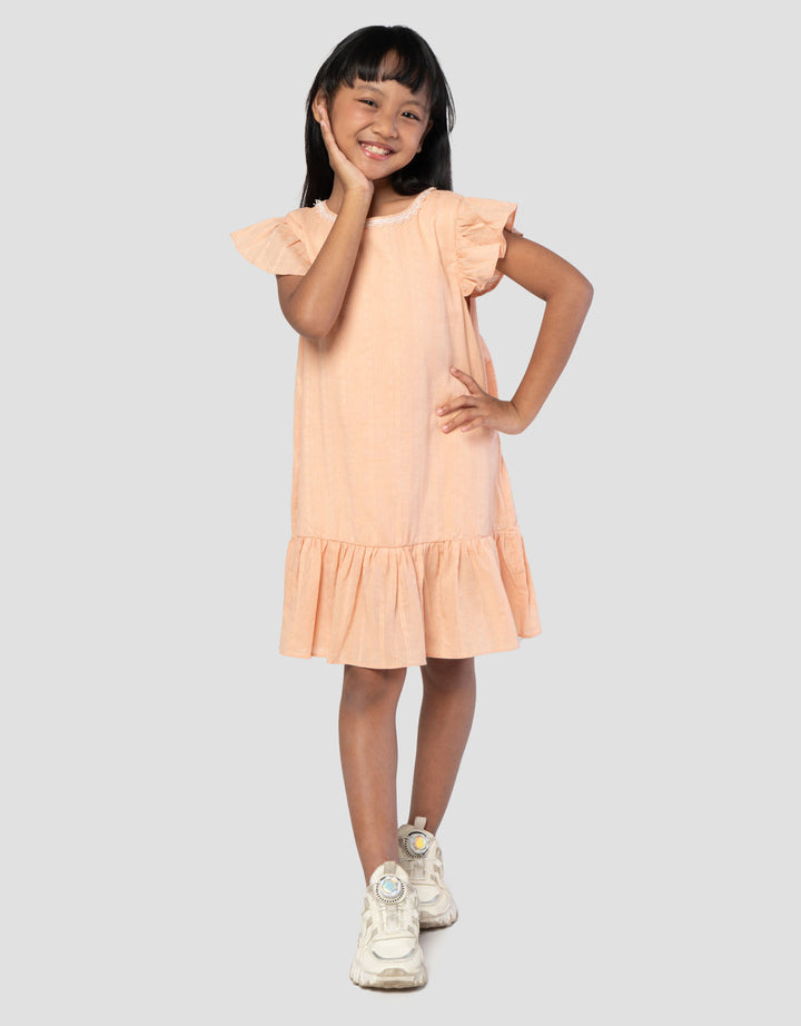 Little M Pita Belakang Midi Dress Anak Perempuan