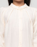 Little M Woven Crinckle Lace Midi Dress Anak Perempuan