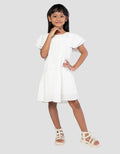 Little M Swiss Dot Midi Dress Anak Perempuan