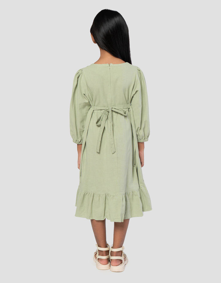 Little M Combi Lace Maxi Dress Anak Perempuan