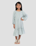 Little M Casual Bamus Maxi Dress Muslim Anak Perempuan