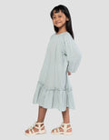 Little M Casual Bamus Maxi Dress Muslim Anak Perempuan