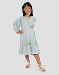 Little M Casual Bamus Maxi Dress Muslim Anak Perempuan