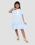 Little M Stripe A Line Midi Dress Anak Perempuan