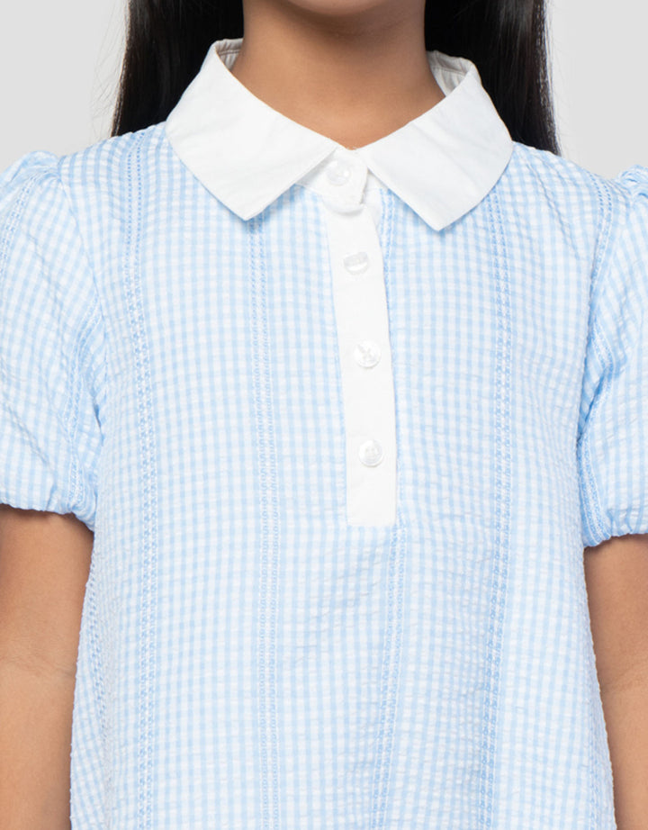 Little M Stripe A Line Midi Dress Anak Perempuan