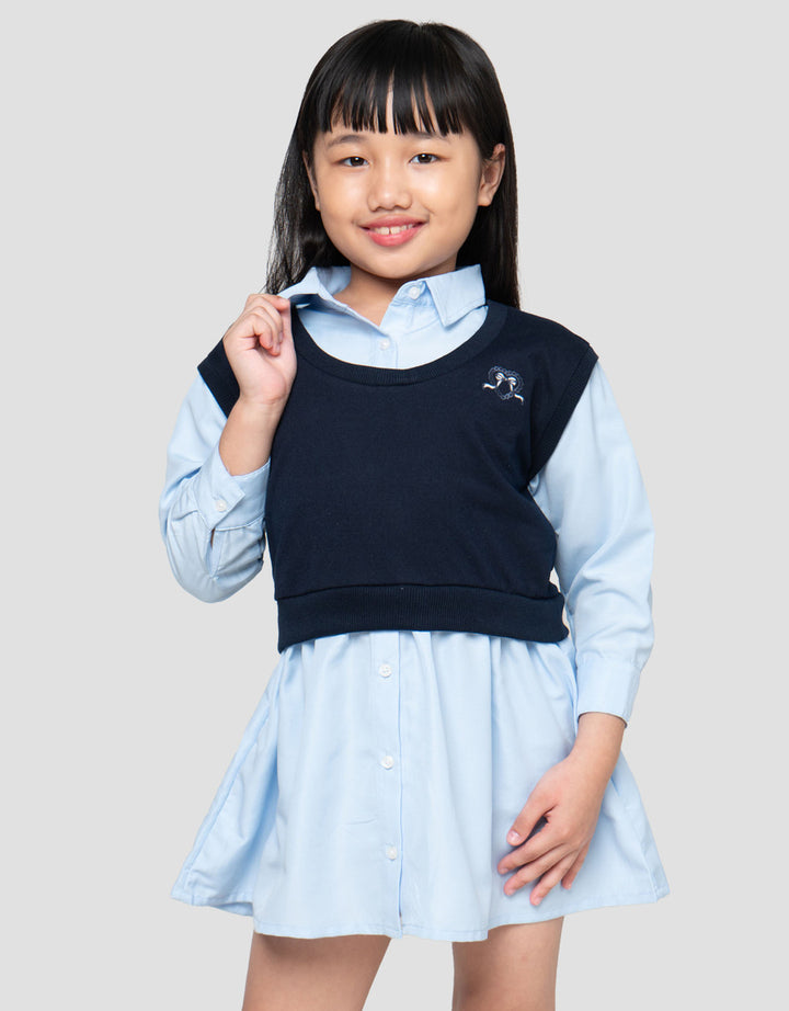Little M 2In1 Kombi Woven Dress Anak Perempuan