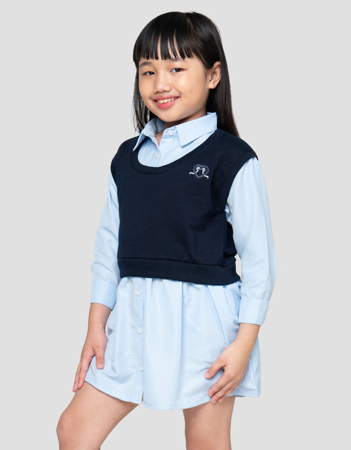 Little M 2In1 Kombi Woven Dress Anak Perempuan