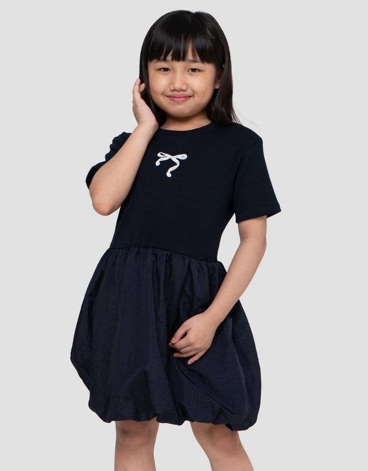 Little M Para Patch Pita Dress Anak Perempuan