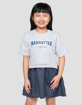 Little M Kombi Woven Manhattan Dress Anak Perempuan
