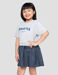 Little M Kombi Woven Manhattan Dress Anak Perempuan