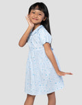 Little M Aop Flower Midi Dress Anak Perempuan