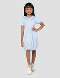 Little M Aop Flower Midi Dress Anak Perempuan
