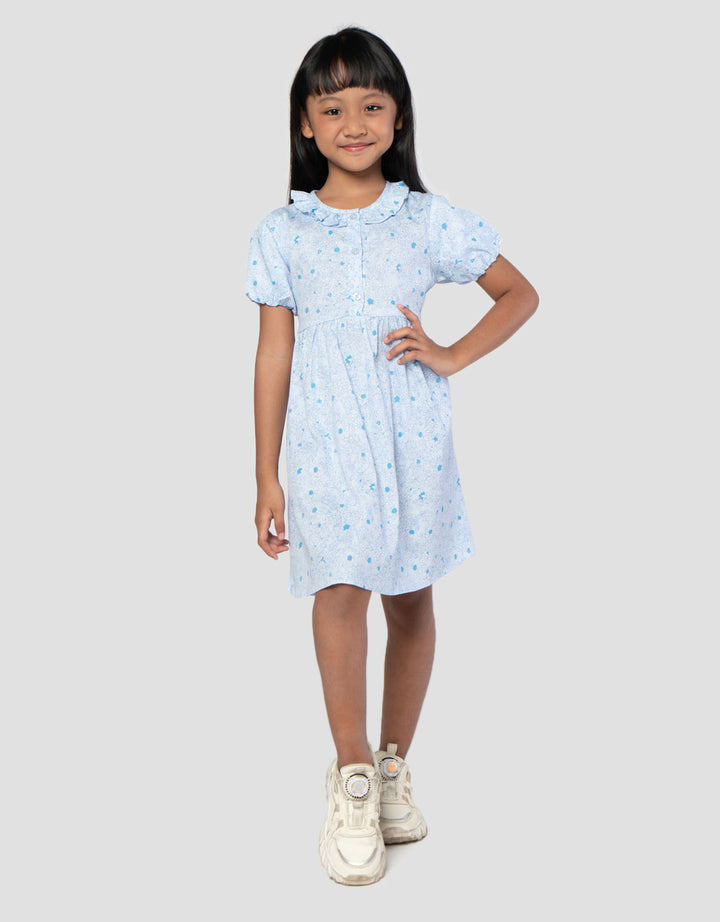 Little M Aop Flower Midi Dress Anak Perempuan