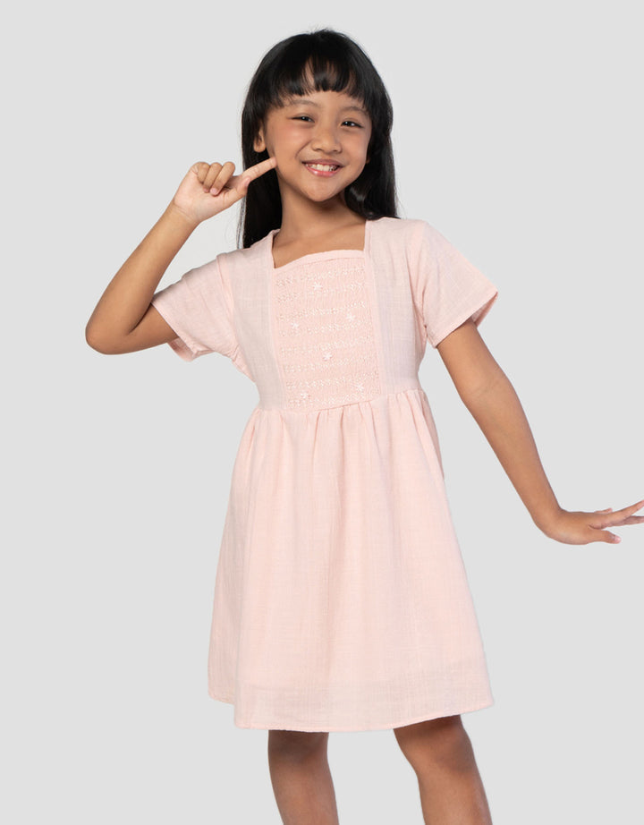 Little M Smock Midi Dress Anak Perempuan