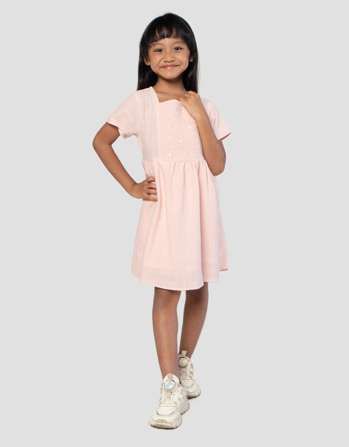 Little M Smock Midi Dress Anak Perempuan