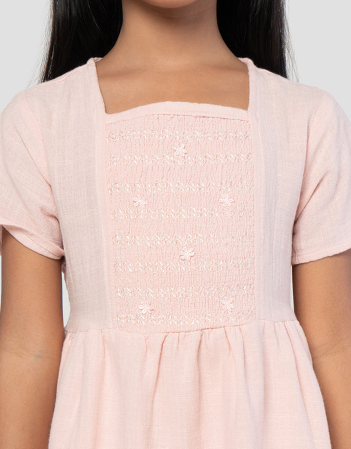 Little M Smock Midi Dress Anak Perempuan