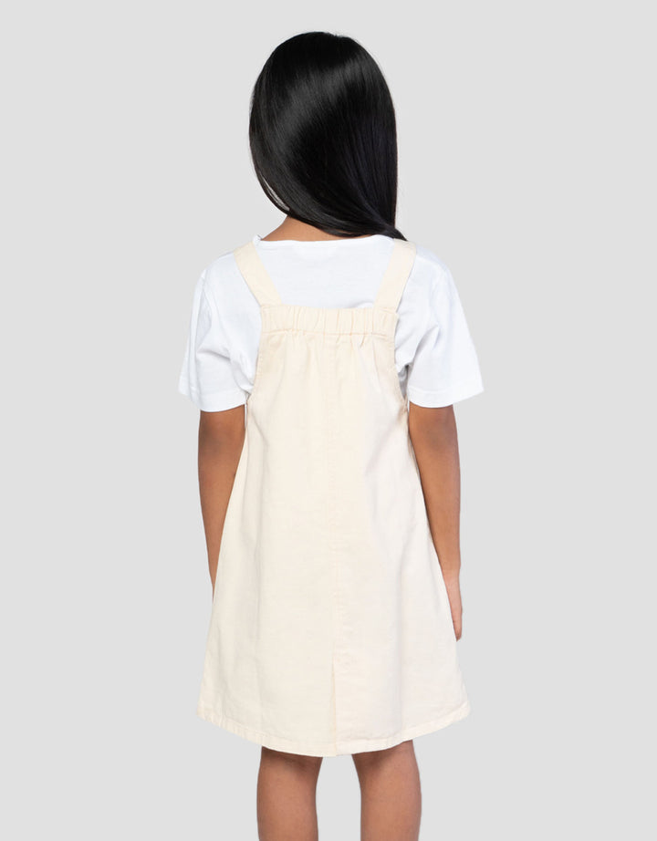 Little M Fake Pocket Overall Dress Anak Perempuan