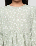 Little M Aop Flower Midi Dress Anak Perempuan