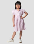 Little M Kerah Aop Flower Midi Dress Anak Perempuan