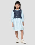 Little M Rompi Denim Midi Dress Anak Perempuan