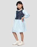 Little M Rompi Denim Midi Dress Anak Perempuan